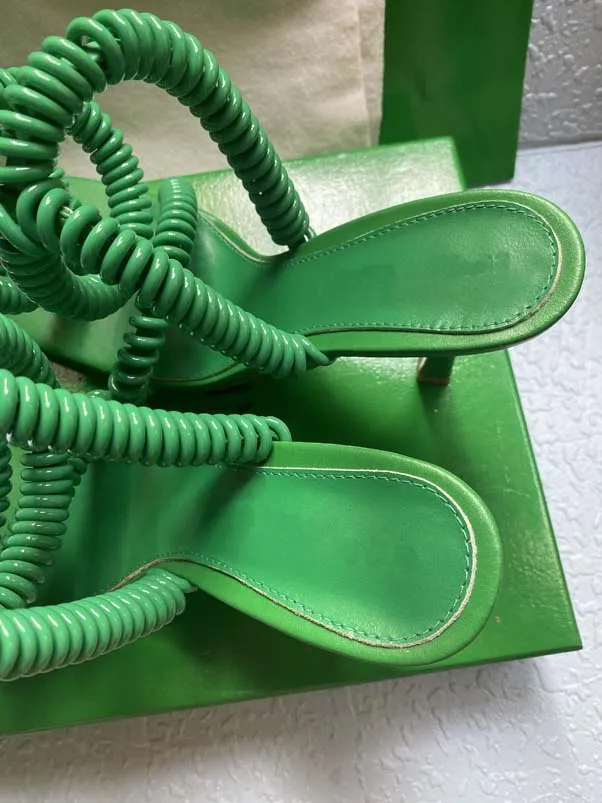 Spirale In Stile Europeo E Americano Sandali Moda Donna Tacco 9 Cm