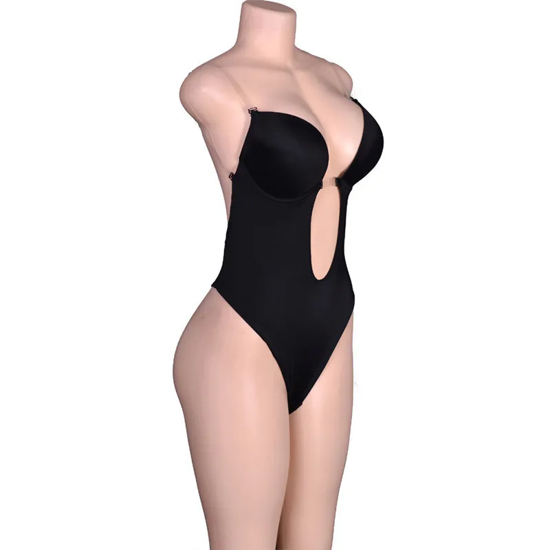 Sexy Womens Backless Body Shaper Bra Seamless U Plunge Cup Body Suit Backless  Invisible Push Up Bra Bodysuit Full Body Shaper LJ201211 From Cong00,  $11.71