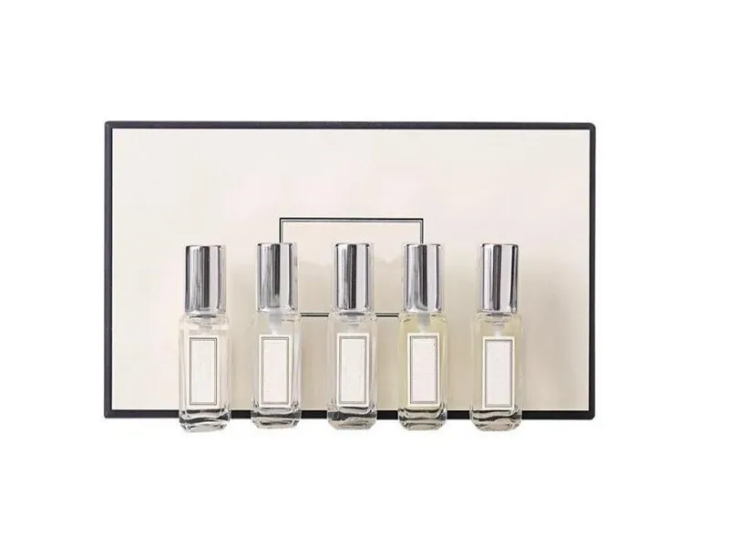 Famosa colonia da 9 ml *5 per uomo portatile Kit di fragranze di lunga durata set di profumi da gentiluomo BUON odore