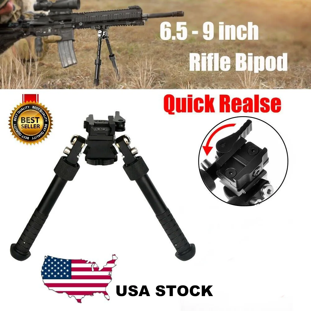 V8 Riflescope Bipod Bipods التكتيكية للبندقية الصيد قابل للتعديل عودة الربيع مع محول ملحقات الصيد ملحقات بندقية الهواء