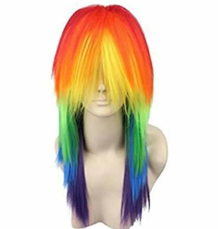 Rainbow wigs for kids discount