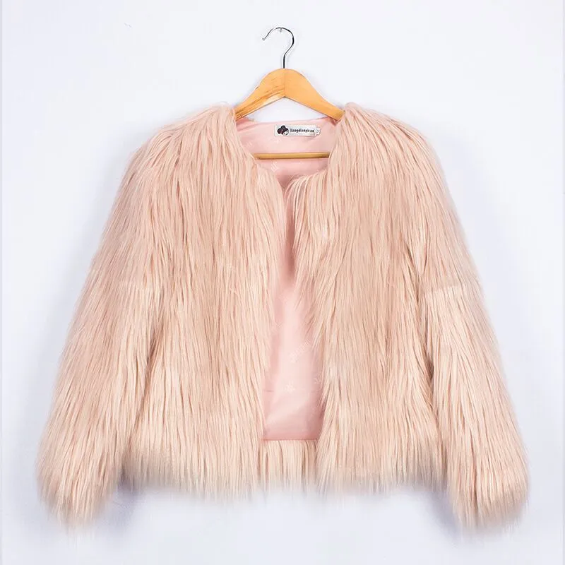 Waterfall Princess Fur Coats And Jackets For Girls Autumn Parkas