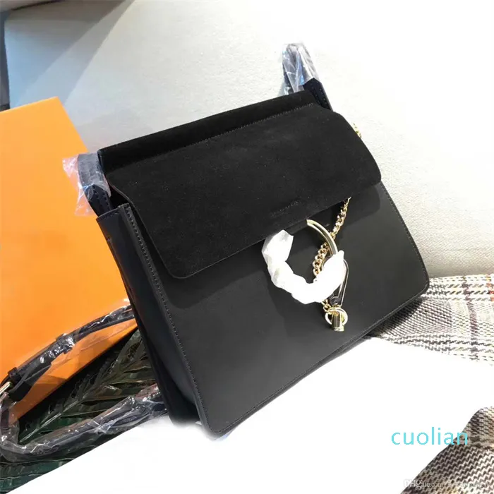 2022 bolso Faye de cuero para mujer, informal, de un solo hombro, con cadena oblicua, pequeño estilo Harajuku, cuadrado, bolso de mano de alta calidad 41533