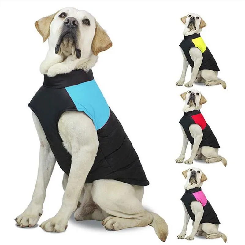 Autumn Winter Dog Abbigliamento per cani caldi giubbotti per animali domestici con anelli di guinzaglio animali domestici Dogs vestiti drop nave WQ20-WLL