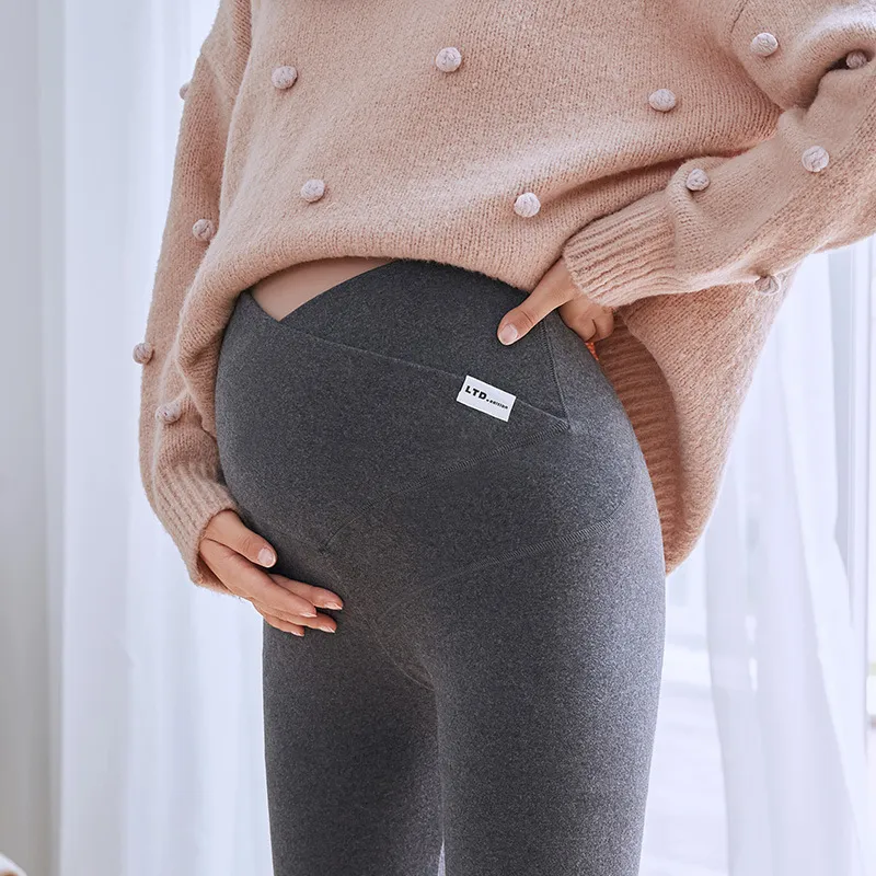 Adjustable Waist Maternity Maternity Fleece Leggings Soft And Slim  Pregnancy Clothes LJ201114 From Jiao08, $13.1