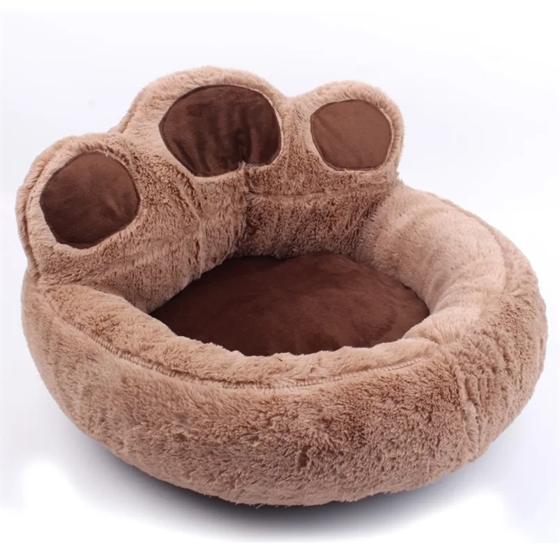 Cálido invierno encantador cama para perros material suave nido para mascotas linda pata perrera gato cachorro sofá camas para perros accesorios 201223