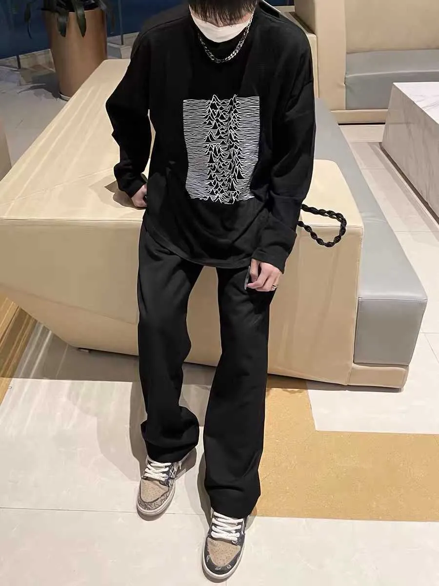 Mens Hoodies RAF Style Simons Turtleneck Joy Division Pulse Wool Long  Sleeve Bottom Loose Silhouette UC From Ioctopus, $78.54