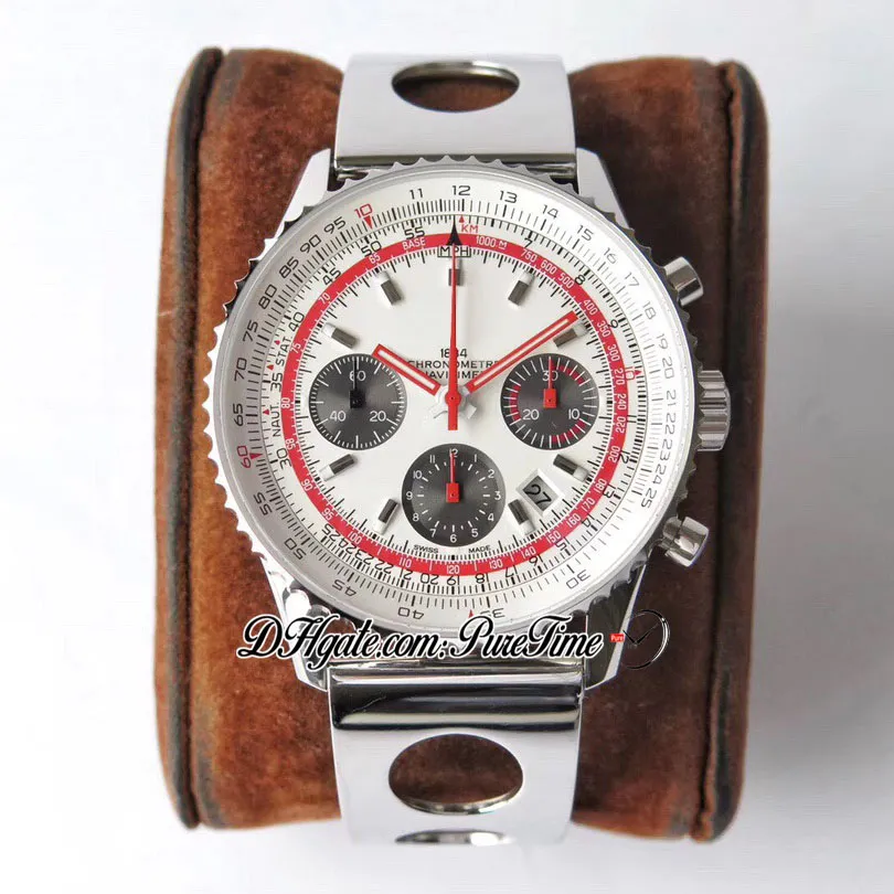 Qualit AIF B01 Chronographe 43 Swissair A7750 Montre Automatique