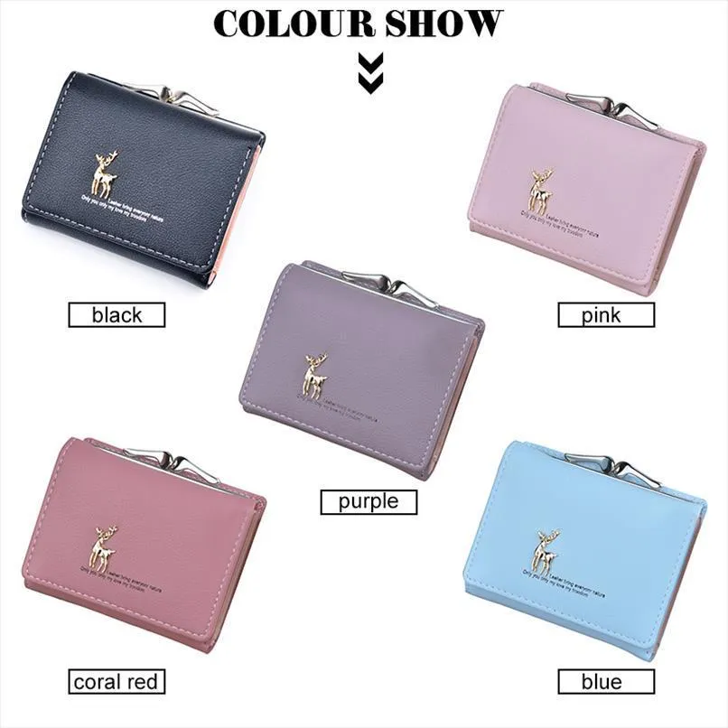 2021 kleine vrouwen portemonnee dier korte womens kaarthouder mini vrouw mode dame munt portemonnee voor vrouwelijke clutch tas