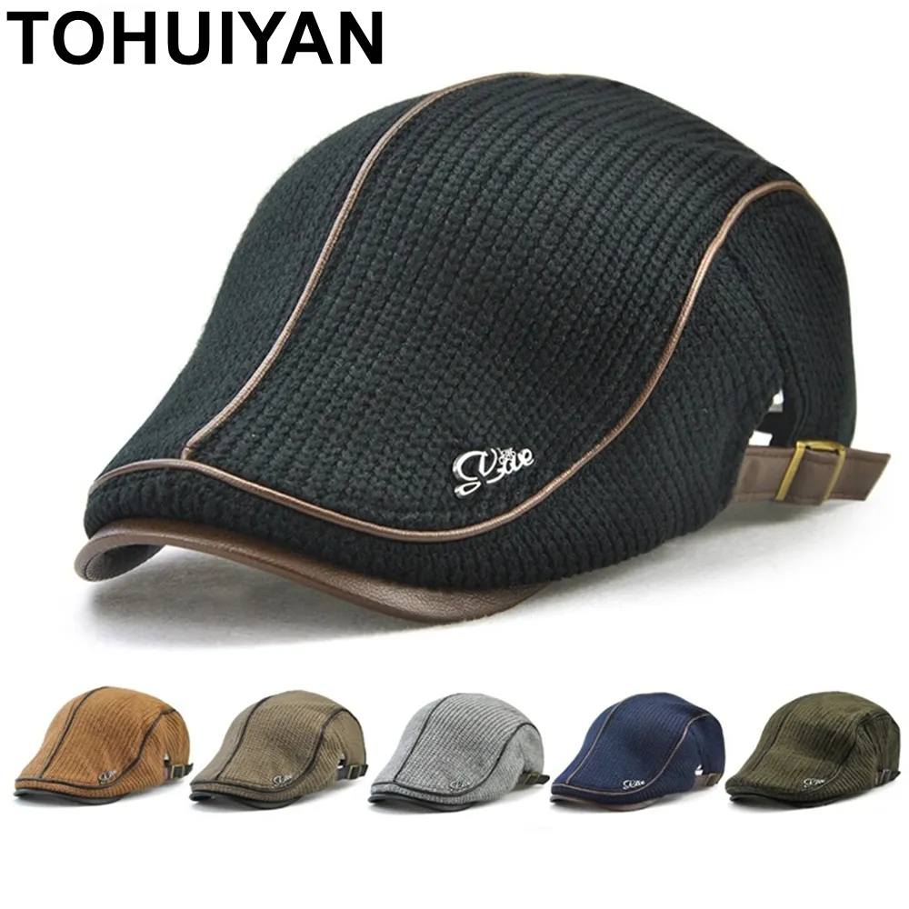 Mailboy Cap Men's Wool Newsboy Hats Winter Woolen Cap Classic... From Datai, $10.09 ...