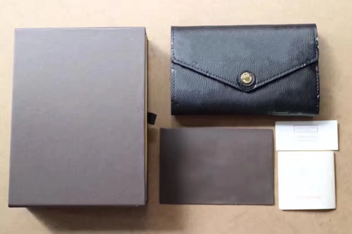 Yüksek Kaliteli lüks tasarımcılar cüzdan Çanta Kadın Moda Debriyaj çantalar Monogram Curieuse Kutu Toz Torbalı Kısa Cüzdan Kart Tutucu Çanta