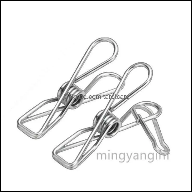 Hangers Clothespins Laundry Stainless Steel Durable Clothes Pegs Multi-Purpose Metal Wire Utility Clips Home Outdoor Travel MY-inf0251