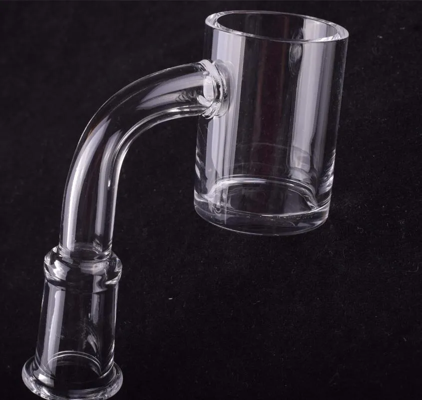 Mais novo 25mm XL Quartz Banger Gavel Prego 4mm de espessura Flat Top 10mm 14mm 18mm Domeless Quartz unhas de água de vidro tubos