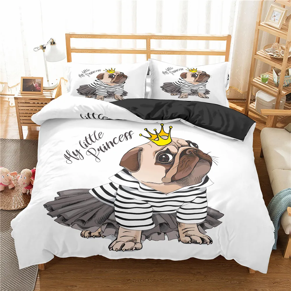 Pug dog bed sheets hotsell