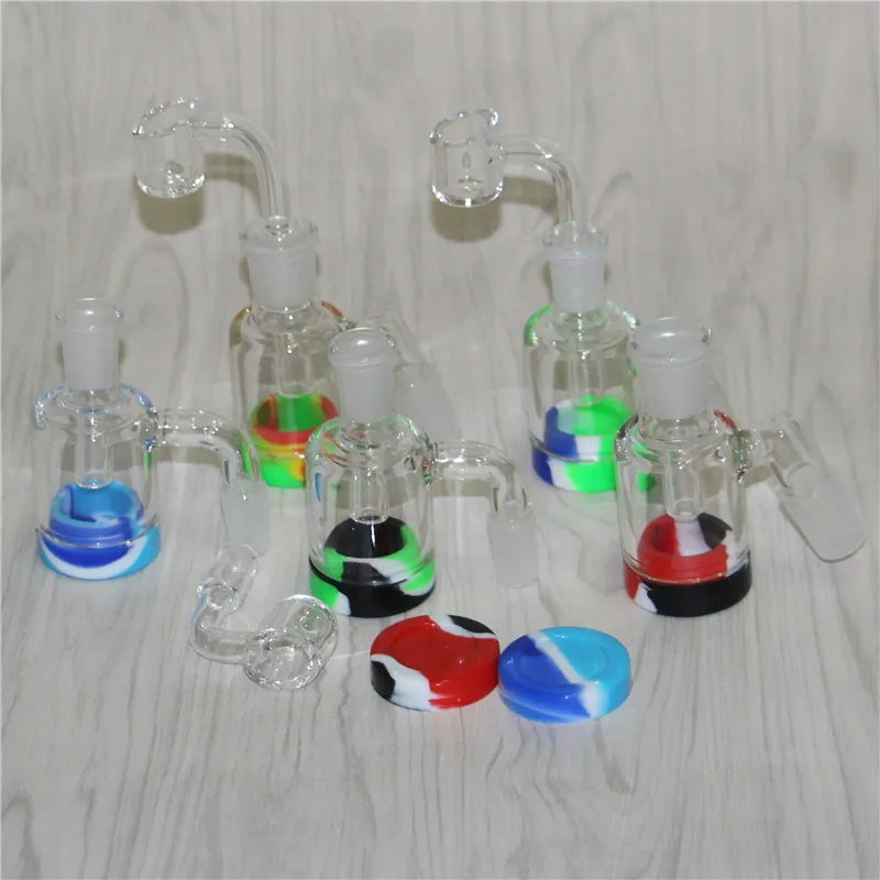 14 mm 18 mm Smoking Glass Ash Catchers 45 90 grados Reclaim Ashcatcher AshCatchers para agua Bongs Dab Rigs