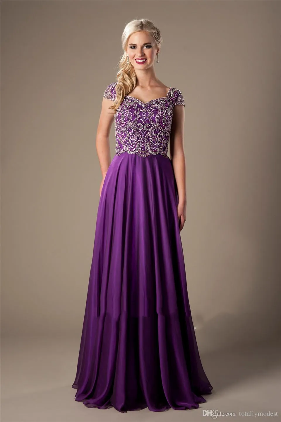 princess polly baby blue dress PROVENCE GOWN - DROP WAIST BEADED CORSET DRESS main image 1