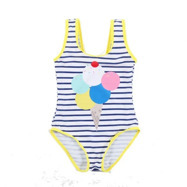 Maillot de bain une pièce bébé fille mignon maillot de bain une pièce avec protection solaire volants maillots de bain