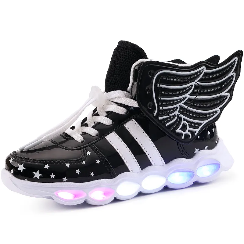 Wings Buty LED USB Buty Dzieci Dziewczyny Dzieci Ch opcy Zapalamy