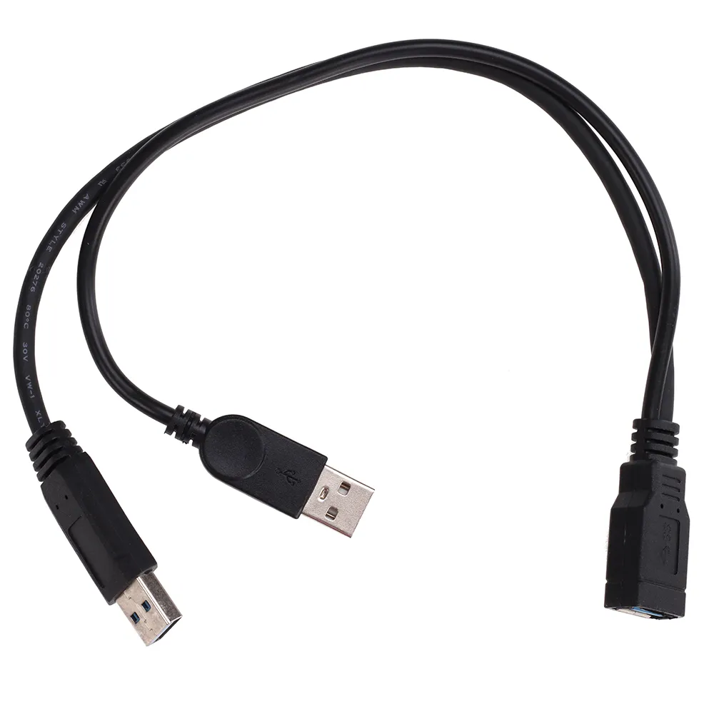 USB3.0 Женский до двойного USB -мужского пола.