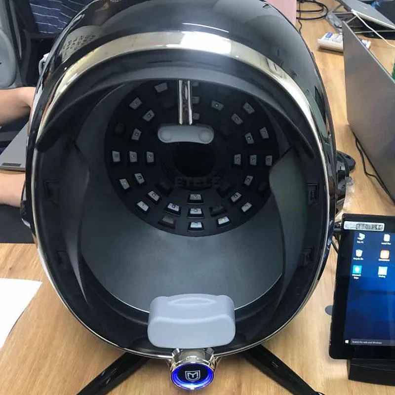 Hudanalysator ai intelligent bildinstrument detektor magisk spegel 3d digital ansiktsanalys maskin produkt desc