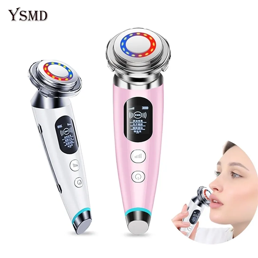 Skin Care Radio Frequency Tightening Beauty Appliances Rf Lifting Machine LED Light Therapy Remover Lift Devices for Face 220216