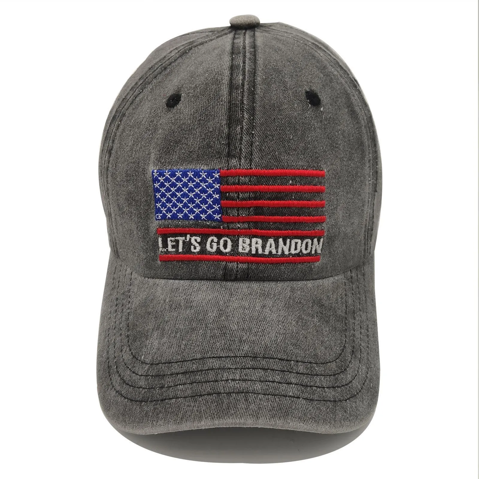 LET`S GO BRANDON Embroidered Baseball Cap Washed Cotton Daddy Hat Spring Summer Autumn Winter Caps