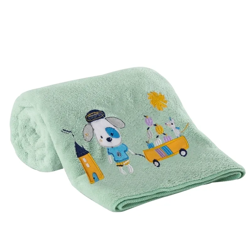 Frottee Baumwolle Baby Badetuch 140 * Baby Sommer Decke Weiche Baby Bettwäsche Quilt Multi-use Cartoon Appease Swaddle 4 farbe LJ201105