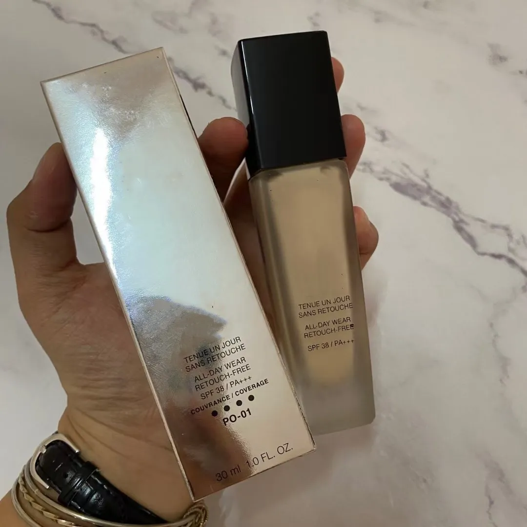 New hot brand LM Foundation Liquid 30ML Stay in Place Makeup 1oz intransferable 2 Colors liquid foundation OPTION:PO-01, PO-02 ALL-DAY WEAR
