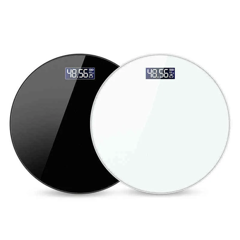 Bathroom Body Scale Weight Scales Round LED Digital Weighing Scales ...