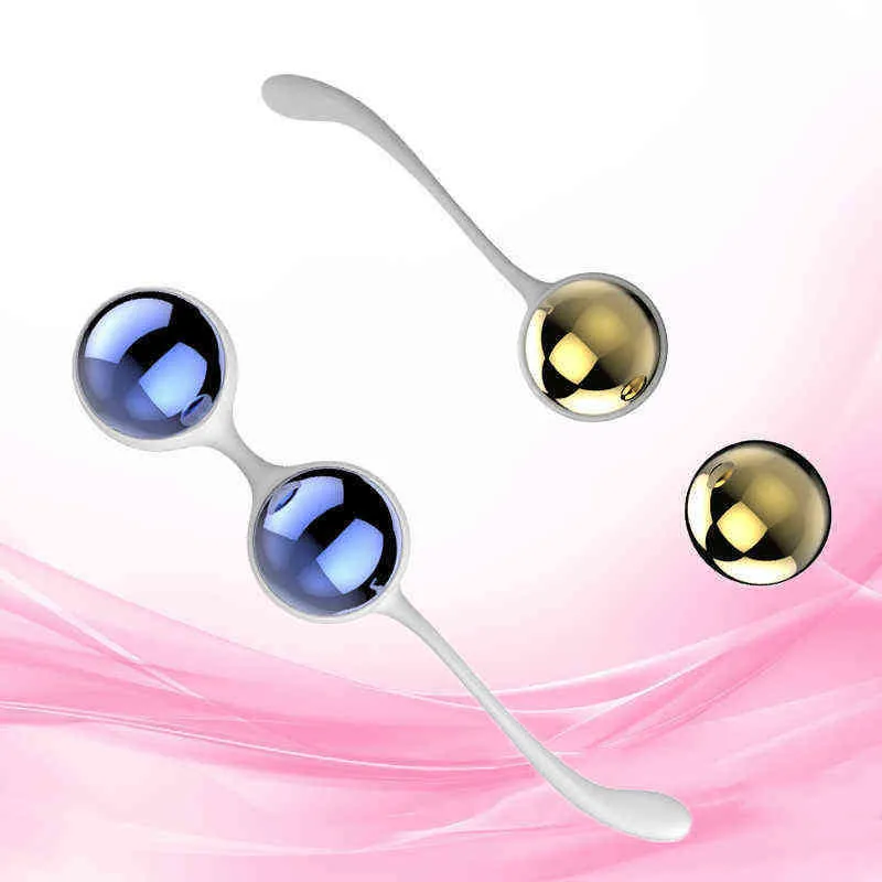 Nxy Eggs Ben Wa Damen-Edelstahlkugel-Set mit 4 Perlen, Kegel-Anal-Übungsgerät, perfektes Produkt für Erwachsene, Ac 1224