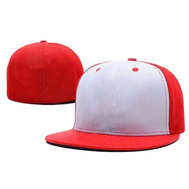 Mode Letter A GLB Mannen gemonteerde hoeden Platte rand geborduurde ontwerper sport team fans honkbal caps volledige gesloten hoed