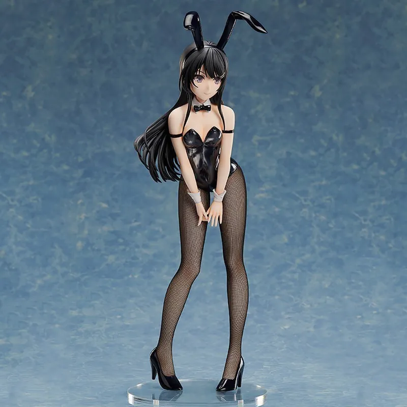 40 cm Anime coquin ne rêve pas de lapin fille Senpai Sakurajima Mai fille Sexy Anime Pvc figurines jouet Anime Figure cadeaux