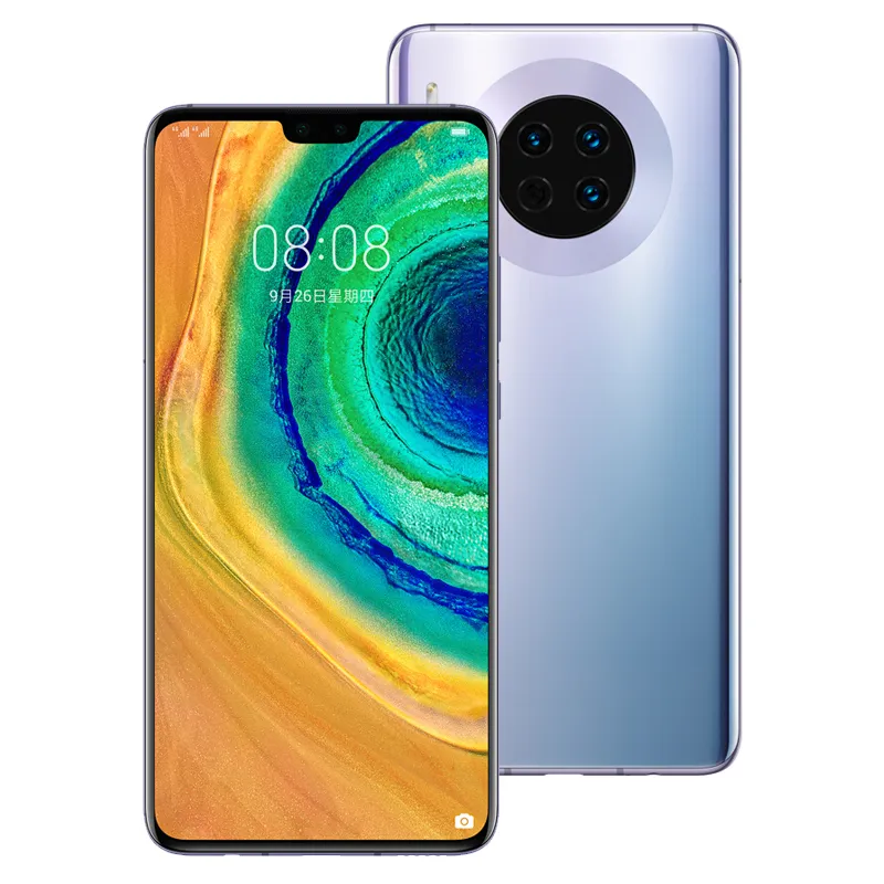 Originele Huawei Mate 30 5G LTE mobiele telefoon 8 GB RAM 128GB 256GB ROM KIRIN 990 OCTA CORE 6.62 "Full-screen 40MP IP53 Face ID Smart Mobile Phone