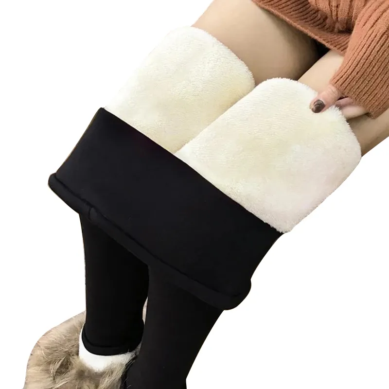 100% New,women Winter Sherpa Fleece Lined Leggings Thermal Warm Pants  Stretchy Thick Soft