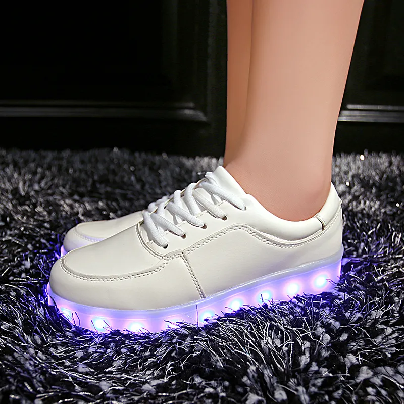 7ipupas Men Boots Adult USB Charging LED Shoes with Remote Control for Men  and Women Winter Boots Back to Future Shoes for Party