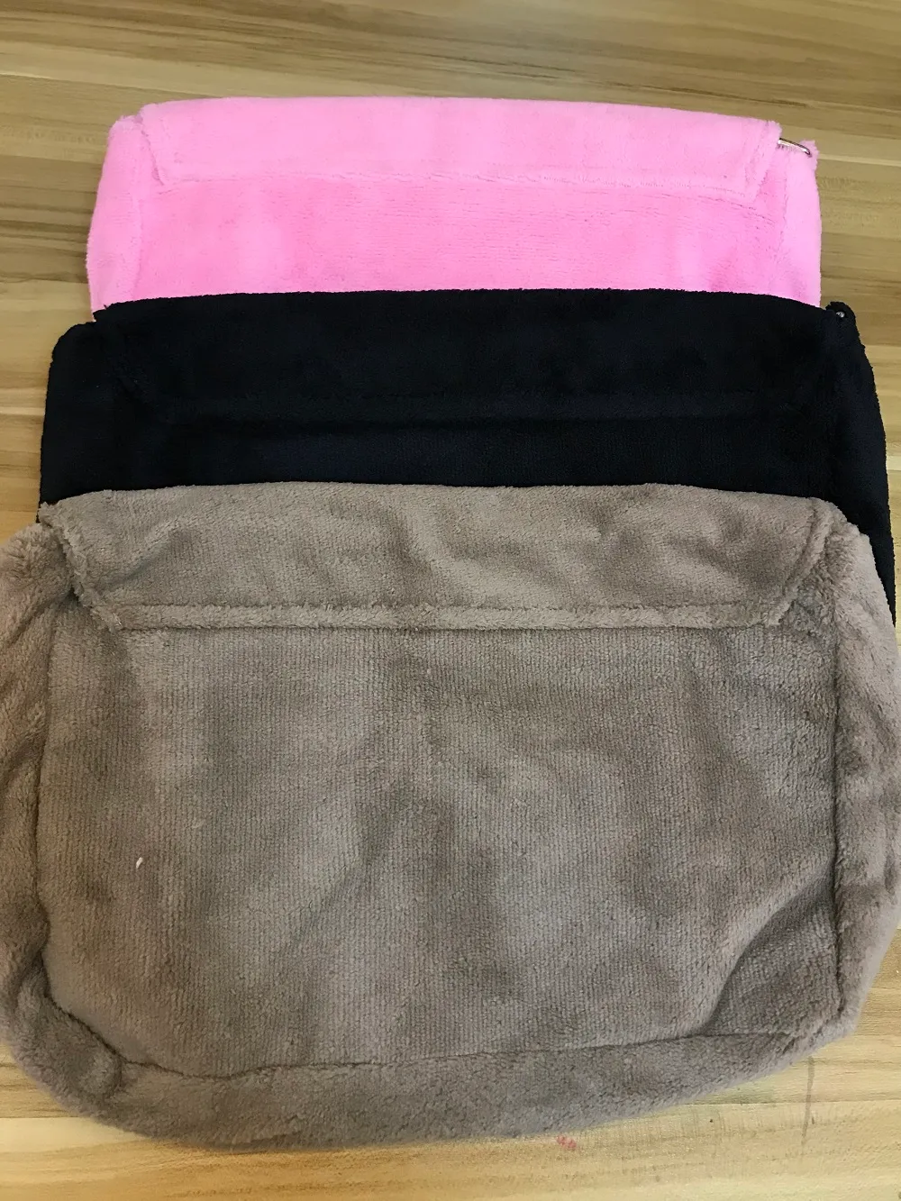 Moda yumuşak kadife makyaj çantası klasik kış 3 renk kürk parti çanta pazen omuz çantası kaliteli peluş depolama paketi