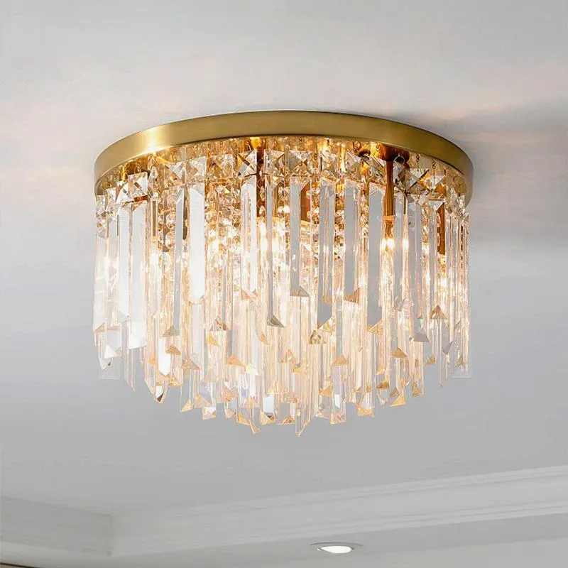 Ceiling Lights Modern Crystal Led Corridor Lighting Lamp For Living Room Kitchen Gold Bed Light