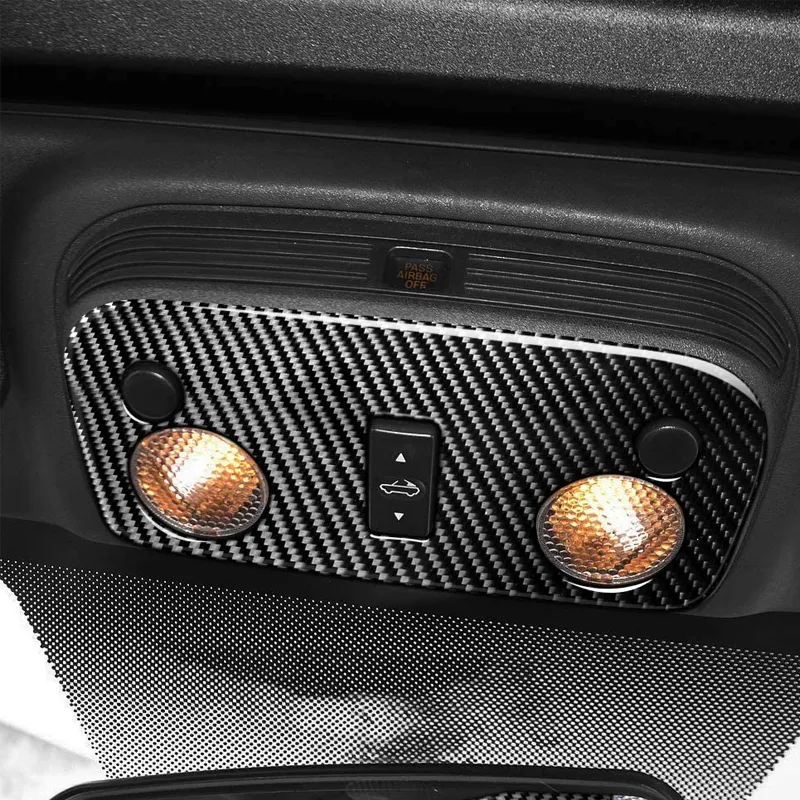 Auto Front Dach Lesen Licht Panel Abdeckung Carbon Faser Für Ford Mustang  2009 2013 Auto Innen Zubehör Von 19,68 €