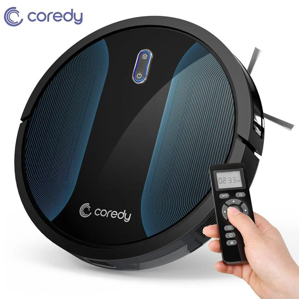 Coredy R500 + Robot Stofzuiger Vloer Carpet Sweep Smart Pet Nat Cleaning Mop Auto Recharge voor thuis met HEPA-filterbatterij Y200320