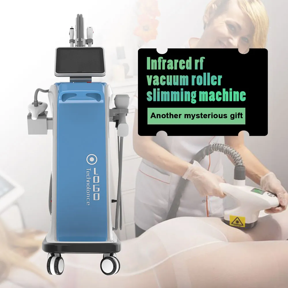 Vela esculpindo lipoaspiração RF Roller Roller Massagem Ultrasonic Cavitação Infravermelho Máquina de emagrecimento Anti Anti Wrinkle Pele apertando Vela Corporal Forma Beleza Máquina