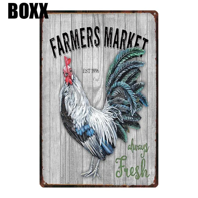Plaque Métal Vintage "Welcome Friends" - 30x40 Cm - Décoration Murale Jardin, Cuisine, Ferme - Style Industriel - 9
