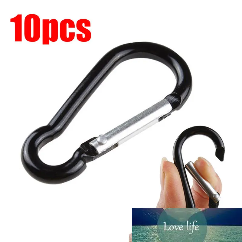 Aluminum Snap Hook Carabiner D-Ring Key Chain Clip Keychain Hiking Camp