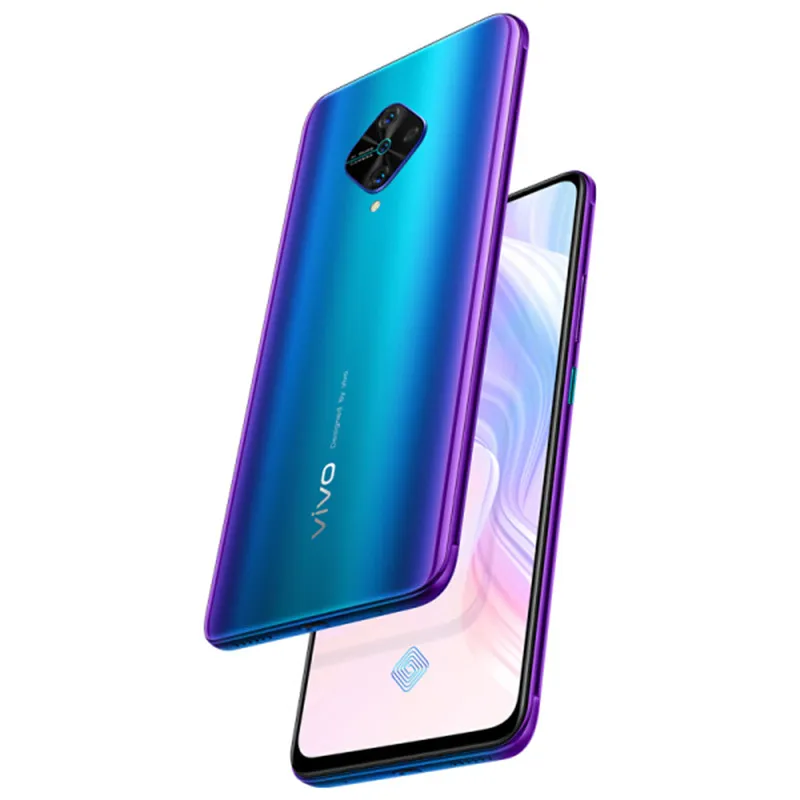 Original Vivo Y9s 4G LTE-Handy 8 GB RAM 128 GB ROM Snapdragon 665 Octa Core 48,0 MP Android 6,38 Zoll AMOLED Vollbild-Fingerabdruck-ID Face Wake 4500 mAh Smart-Handy