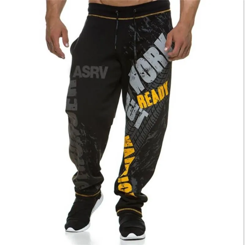 Muscle hommes pantalons de survêtement Fitness formation Jogger pantalons de survêtement automne coton pantalons de survêtement mode rue pantalon élastique pour hommes 201222