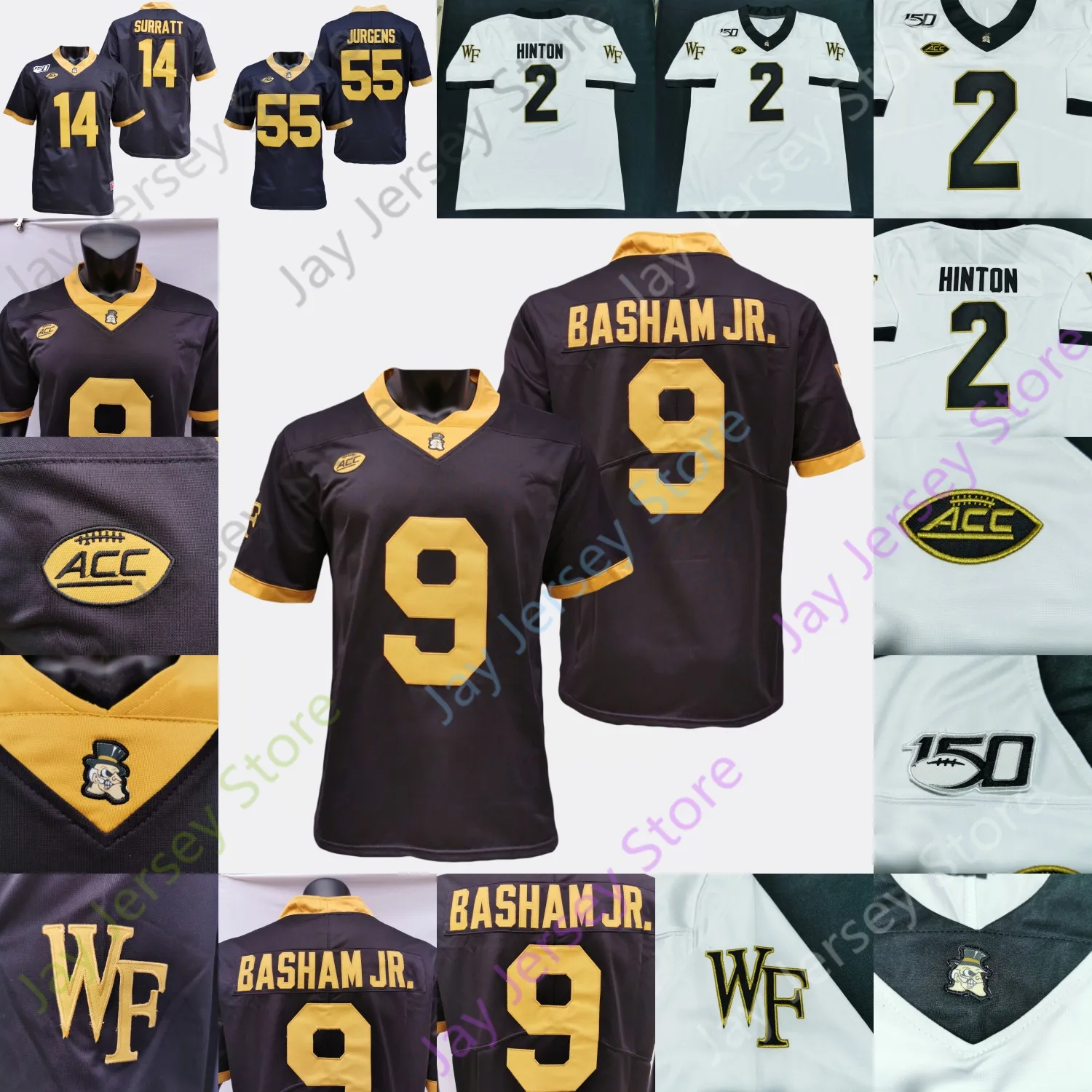 Wake Forest Demon Deacons Football Jersey 2024 NCAA College Sam