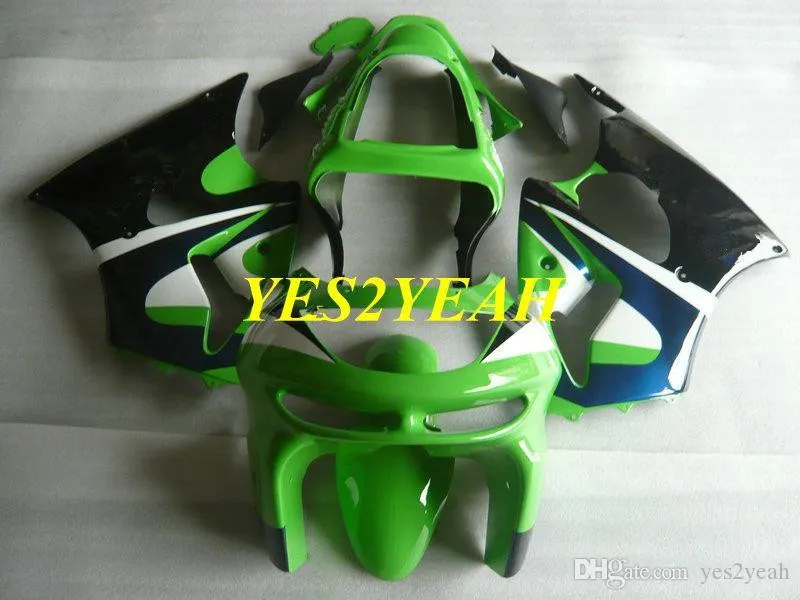 Motorcycle Body Kit para Kawasaki Ninja ZX6R 636 98 99 ZX 6R 1998 1999 ABS Verde Azul Azul Preto Bodywork + Presentes KP15