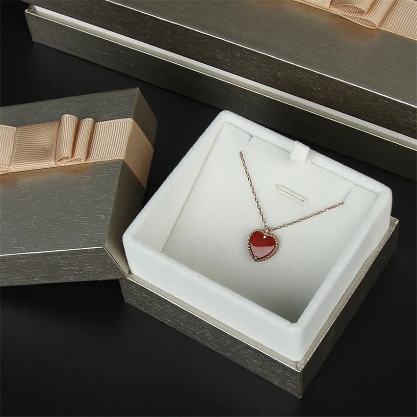 Wholesale Gift Box Jewel Case Valentine's Day Present Box Jewelry Ring Necklace Bracelet Pendant Gift Box Wrapping Shipping By Sea A12