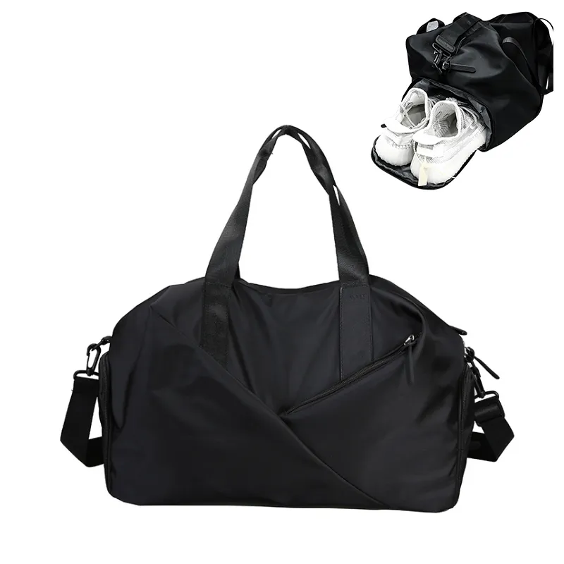 Sacs de sport Hommes Femmes Fitness avec compartiment à chaussures Sac à dos d'entraînement Sac de sport imperméable Voyage Yoga Sac à main Q0705