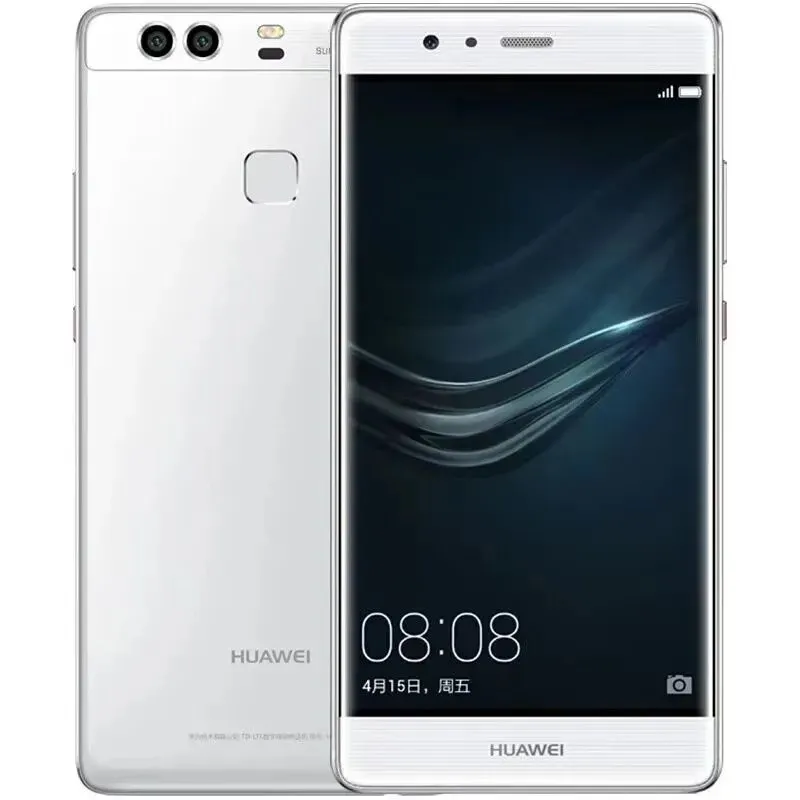 Original Huawei P9 Plus 4G LTE-mobil Kirin 955 OCTA Core 4GB RAM 64GB 128GB ROM Android 5.5 "AMOLED 2.5D Glasskärm 12.0mp Fingerprint ID 3400MAH Smart mobiltelefon