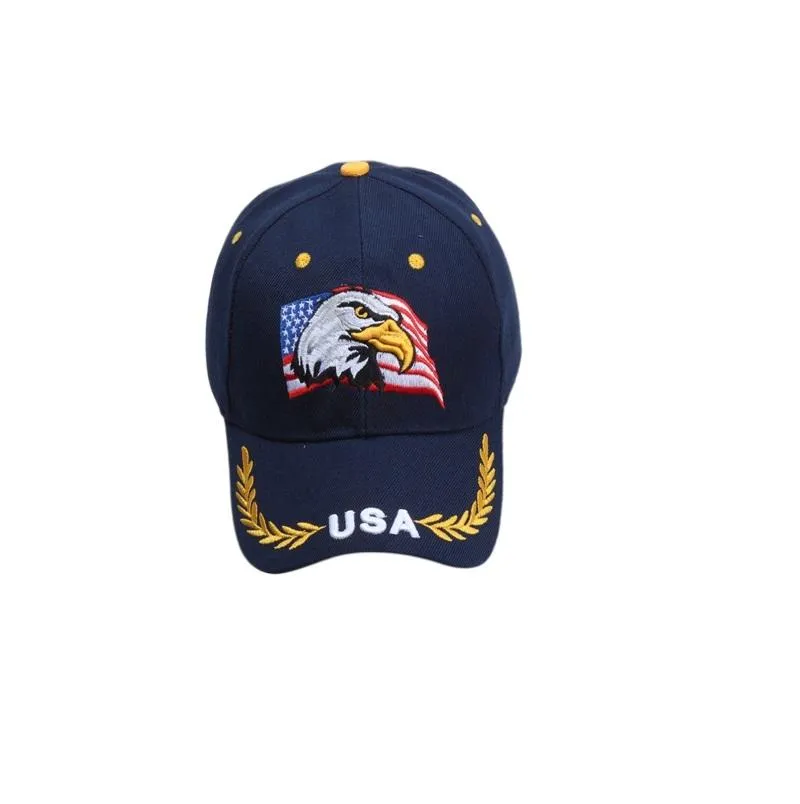 LET`S GO BRANDON USA Embroidered Baseball Hat With American Flag Caps Cotton Sports For Men Women Adjustable Cap